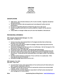 Sample Resume Before Professional Writing