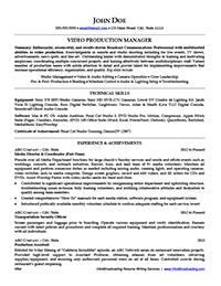 Sample Resume After Professional Writing