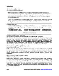 Sample Resume Before Professional Writing