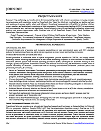 Sample Resume After Professional Writing