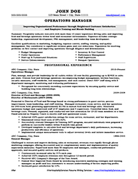 Sample Resume After Professional Writing