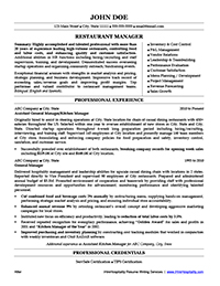 Sample Resume After Professional Writing