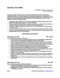 Sample Resume 2 Before Professional Writing