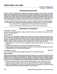 Sample Resume After Professional Writing