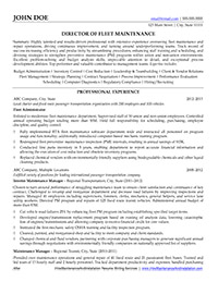 Sample Resume After Professional Writing