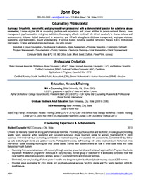 Sample Resume After Professional Writing