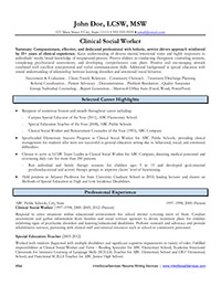 Sample Resume After Professional Writing