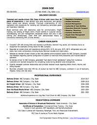 Sample Resume After Professional Writing