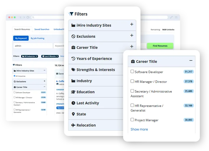 image of resume filtering